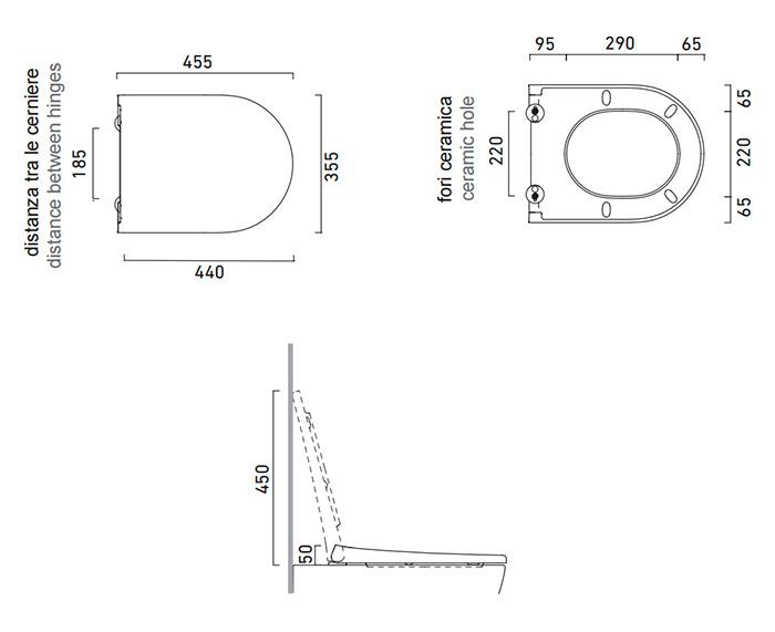 Catalano Eco toiletsæde t/Sfera og Zero m/SoftClose og TakeOff