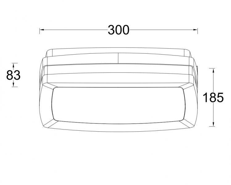 Lutec Architectural Seine udendørslampe til væg Lutec Architectural Seine udendørslampe til væg