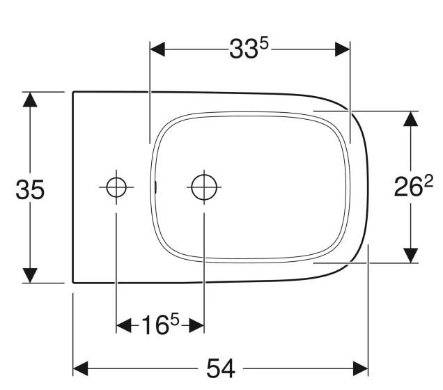Geberit Smyle Square gulvst&aring;ende bidet