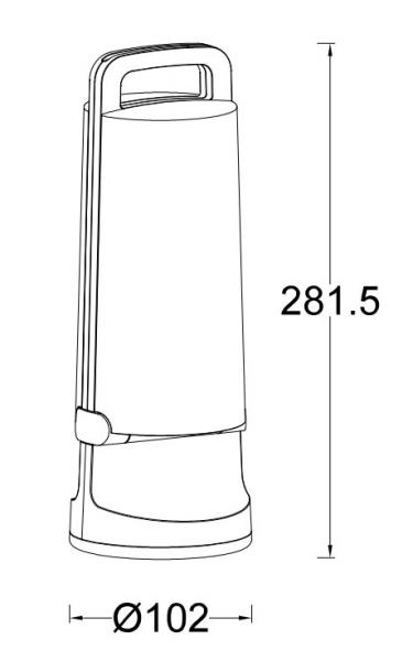 Lutec Dragonfly Solar bordlampe m/solceller - Hvid