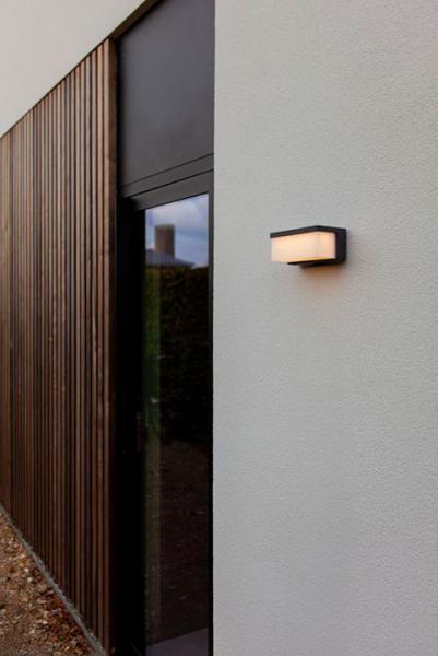 Lutec Solar Zelna udendørslampe til væg - Mørkegrå