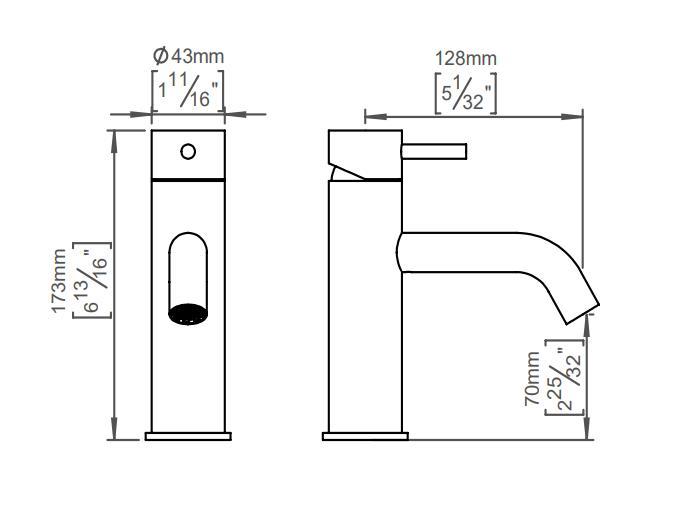 QTOO håndvaskarmatur - Børstet rustfri stål