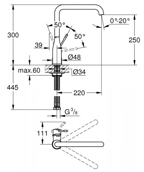 Grohe Essence New køkkenarmatur - Børstet hard graphite Grohe Essence New køkkenarmatur - Børstet hard graphite