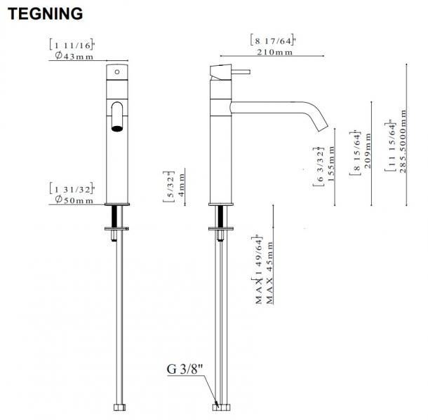 QTOO Circle Køkkenarmatur - Børstet messing QTOO Circle Køkkenarmatur - Børstet messing