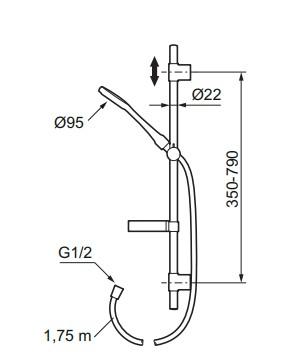 Mora Cera S5 komplet brusersæt - Krom