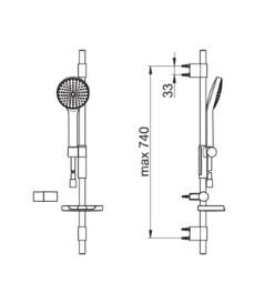 Oras Hydractiva 421 brusesæt Oras Hydractiva 421 brusesæt