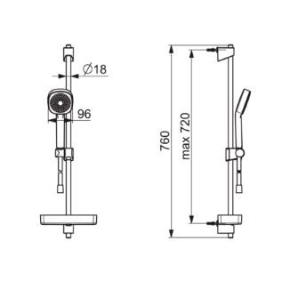 Oras Apollo Style 558 brusersæt - Forkromet Oras Apollo Style 558 brusersæt - Forkromet