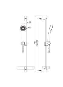 Oras Apollo 530-11 brusersæt - Hvid/krom Oras Apollo 530-11 brusersæt - Hvid/krom