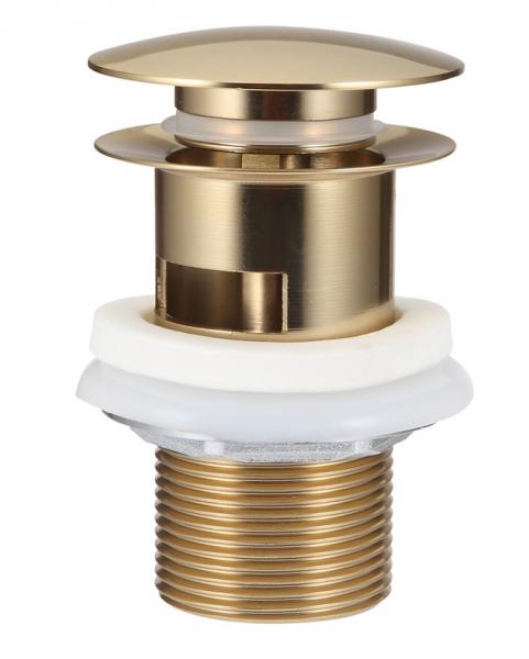 Nortiq Fordham håndvaskarmatur m/bundventil - Børstet messing Nortiq Fordham håndvaskarmatur m/bundventil - Børstet messing