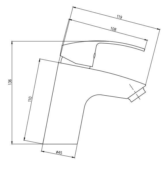 Nortiq Seattle håndvaskarmatur m/bundventil - Mat Sort Nortiq Seattle håndvaskarmatur m/bundventil - Mat Sort