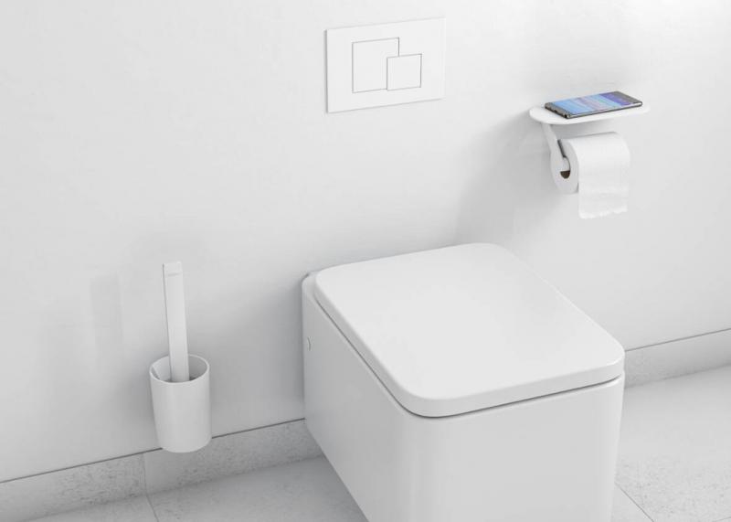 Hansgrohe WallStoris tilbehørssæt t/toilet - Mat hvid