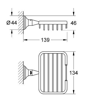 Grohe Essentials Authentic sæbekurv - Krom Grohe Essentials Authentic sæbekurv - Krom