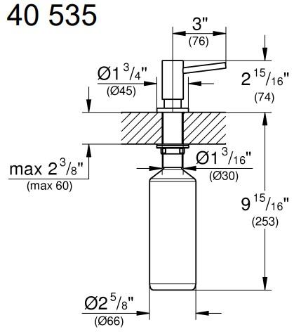 Grohe Cosmopolitan s&aelig;bedispenser - Supersteel
