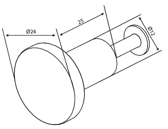 Damixa Zen møbelknop Ø24 mm - Børstet kobber Damixa Zen møbelknop Ø24 mm - Børstet kobber
