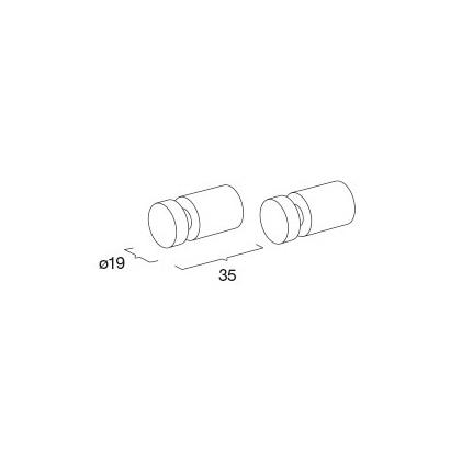 Pressalit håndklædekrog m/slids - 2 stk - Rustfrit stål Pressalit håndklædekrog m/slids - 2 stk - Rustfrit stål