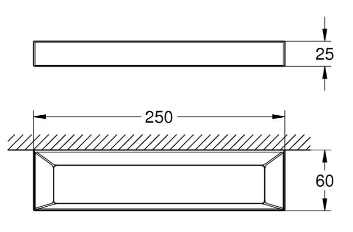 Grohe Selection Cube håndklædering - Krom Grohe Selection Cube håndklædering - Krom
