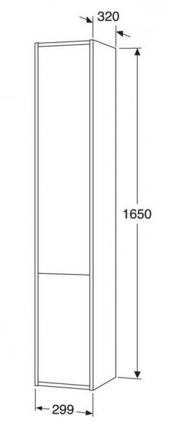Gustavsberg Artic 30 højskab - Askegrå Gustavsberg Artic 30 højskab - Askegrå