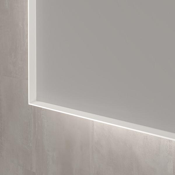 Sanibell Ink SP32 firkantet spejl m/backlight, varme og sensor 70 x 80 cm - Mat hvid Sanibell Ink SP32 firkantet spejl m/backlight, varme og sensor 70 x 80 cm - Mat hvid