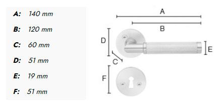 Beslagsboden Design indendørs dørhåndtag m/crystal cut - Børstet messing PVD Beslagsboden Design indendørs dørhåndtag m/crystal cut - Børstet messing PVD