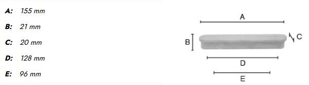 Beslagsboden BB6411 møbelgreb i træ - Sort ask