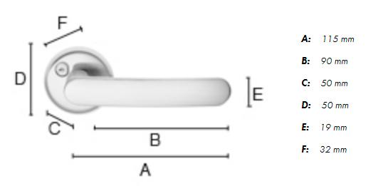 Beslagsboden Basic indendørs dørgreb B727 - Mat sort Beslagsboden Basic indendørs dørgreb B727 - Mat sort