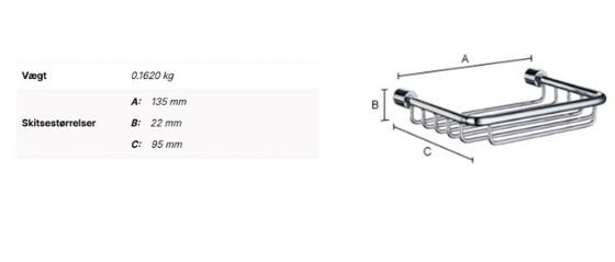 Smedbo Sideline sæbekurv - Krom Smedbo Sideline sæbekurv - Krom