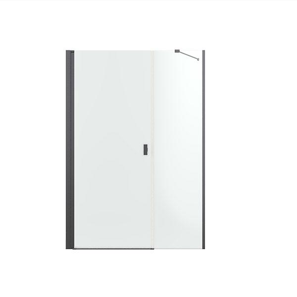 Str&oslash;mberg Noma 45 svingd&oslash;r m/sidepanel 1000mm - Venstre - B&oslash;rstet gunmetal