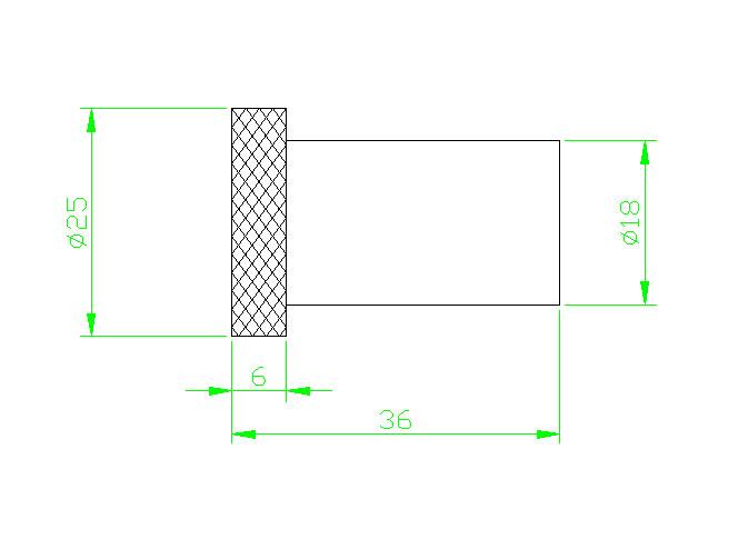 Cassøe håndklædekrog m/crystal cut - Børstet messing