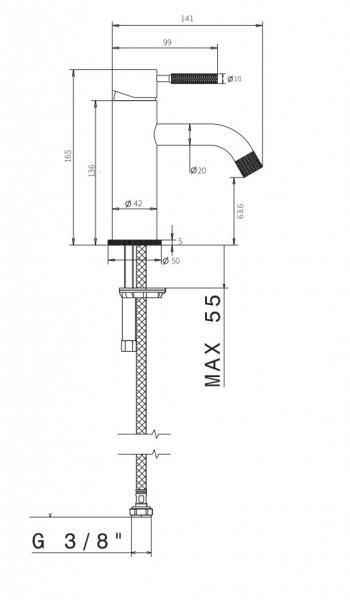 Cassøe Crystal Cut komplet pakke til badeværelset - Børstet stål