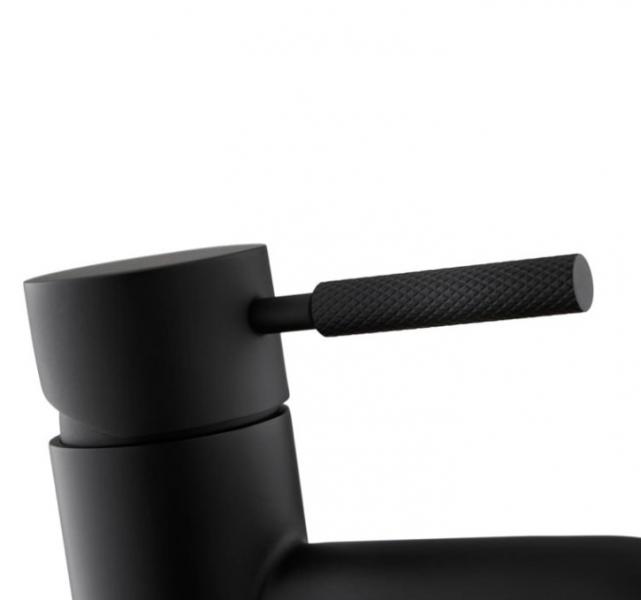 Cassøe Crystal Cut komplet pakke til badeværelset - Mat sort