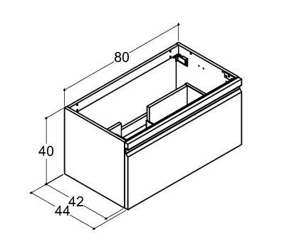 Dansani Vaskeskab 1sk. 40*80*44 cm