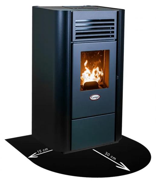 Varmefast stålgulvplade - Halvrund Varmefast stålgulvplade - Halvrund