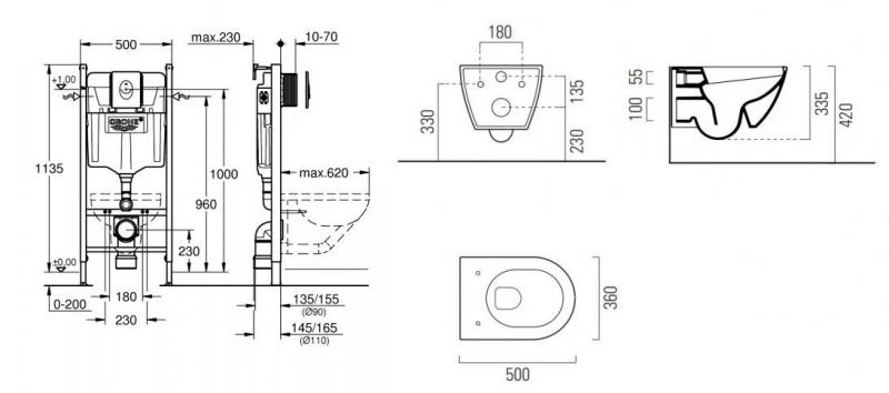 GSI Pura Ghiaccio 50 toiletpakke inkl. sæde m. softclose, cisterne og messing betjening GSI Pura Ghiaccio 50 toiletpakke inkl. sæde m. softclose, cisterne og messing betjening