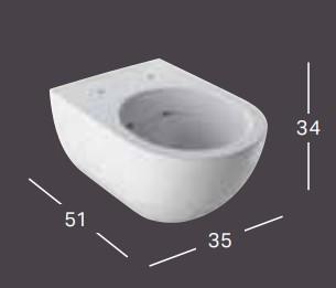 Geberit Acanto RIMfree toiletpakke inkl. s&aelig;de/soft-close, cisterne og krom/hvid betjening