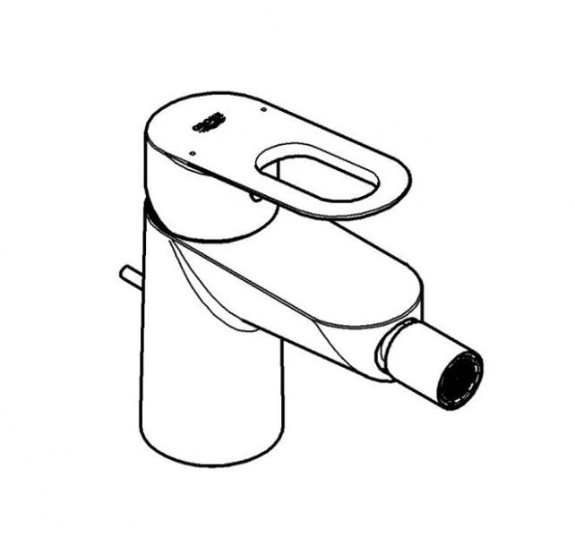 Grohe Bau Loop bidetarmatur Grohe Bau Loop bidetarmatur