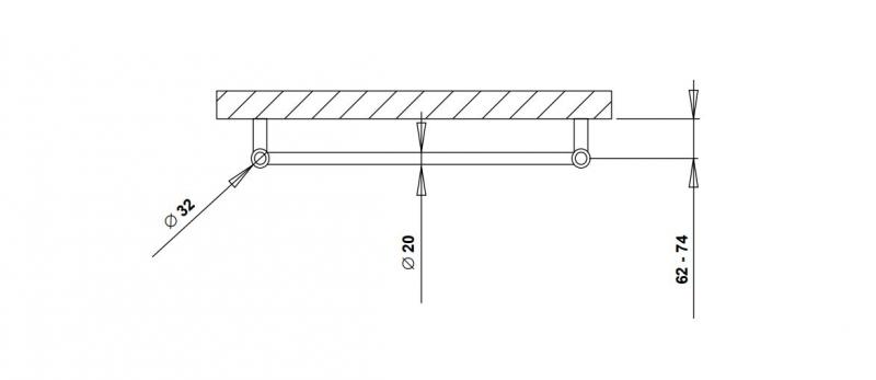 Strømberg Nilo håndklædetørrer til kombidrift - 50x78 cm - krom Strømberg Nilo håndklædetørrer til kombidrift - 50x78 cm - krom