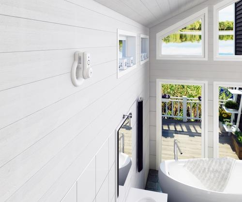 Pax Passad 31 Ventilator med fugtstyring (hygrostat) & bevægelsessensor Ø100 mm, Hvid