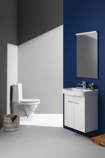 Laufen Kompas Rimless toilet med skjult S-l&aring;s - limning