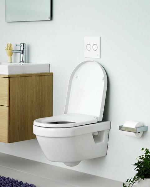 Gustavsberg Hygienic Flush v&aelig;gh&aelig;ngt toilet u/skyllerand