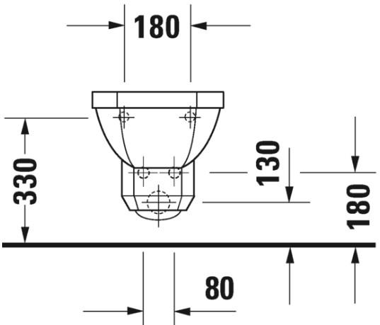 Duravit 1930 v&aelig;gh&aelig;ngt bidet