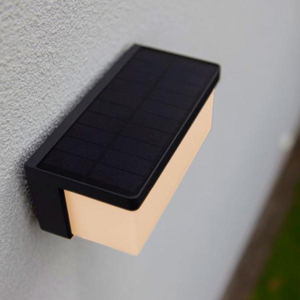 Lutec Solar Zelna udendørslampe til væg - Mørkegrå