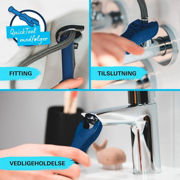 Grohe Start M håndvaskarmatur m/koldstart og push-open bundventil - Mat sort Grohe Start M håndvaskarmatur m/koldstart og push-open bundventil - Mat sort