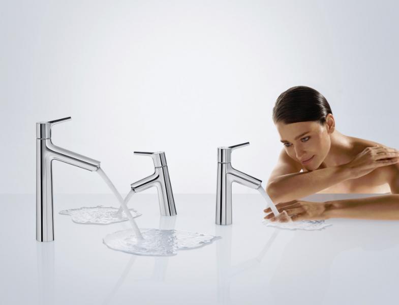 hansgrohe Talis S 80 håndvaskarmatur m/push-open bundventil hansgrohe Talis S 80 håndvaskarmatur m/push-open bundventil