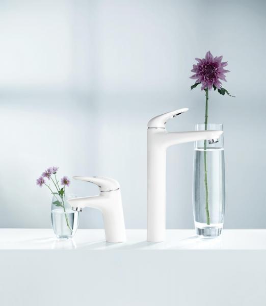 Grohe Eurostyle håndvaskarmatur m/hul - Hvid Grohe Eurostyle håndvaskarmatur m/hul - Hvid