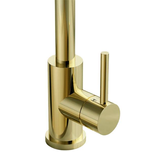 Lavabo Kubus 140 RS Round køkkenarmatur - Messing PVD