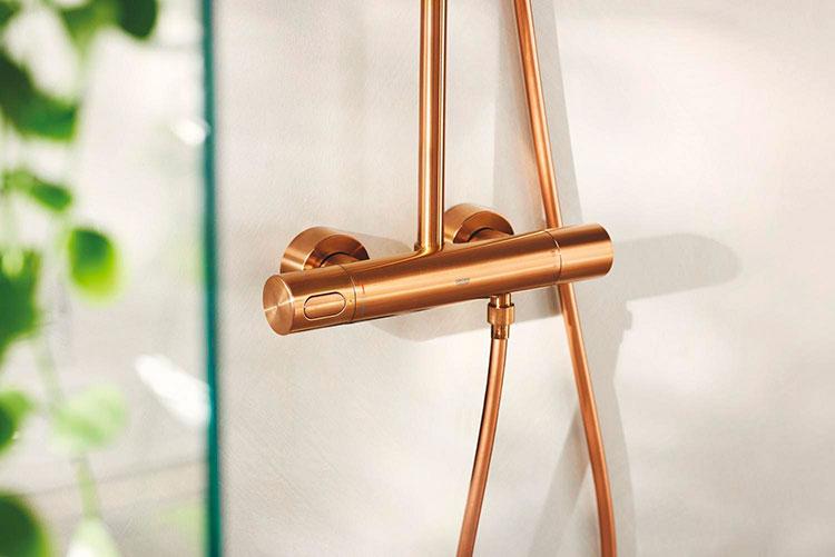 Grohe Rainshower SmartActive 310 brusesystem - Børstet warm sunset