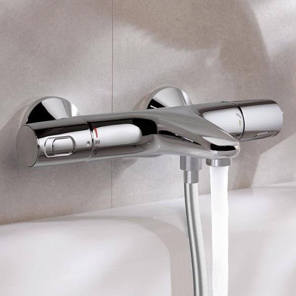 Grohe Precision Trend badekararmatur m/termostat - Krom