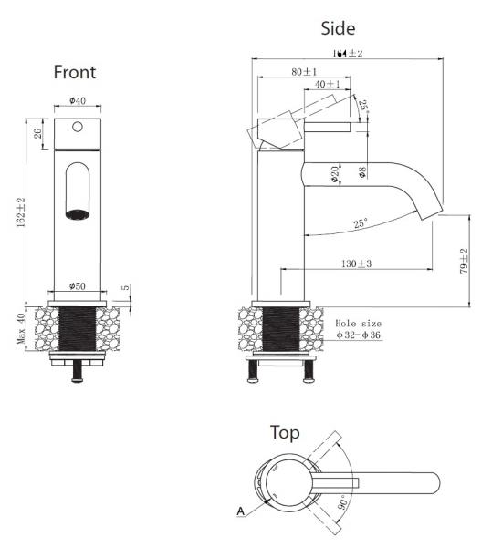 Lavabo Argo & Mira RS komplet pakke til badeværelset - Kobber PVD Lavabo Argo & Mira RS komplet pakke til badeværelset - Kobber PVD