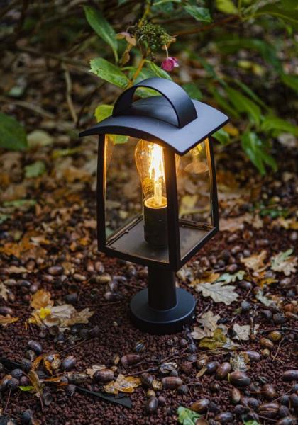 Lutec Tradition Kelsey udendørslanterne - Mat sort Lutec Tradition Kelsey udendørslanterne - Mat sort