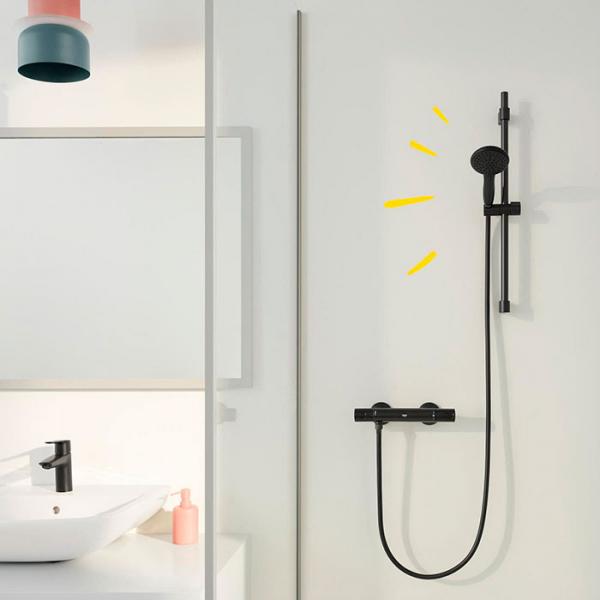 Grohe Vitalio Start 110 brusesæt 2 sprays m/WaterSaving - Mat sort